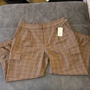 a new day Brown Plaid Pants
